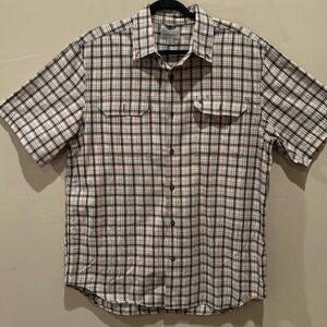 Carthartt Men’s Plaid Button Down Shirt. Size Large. 100% Cotton. Made in India.